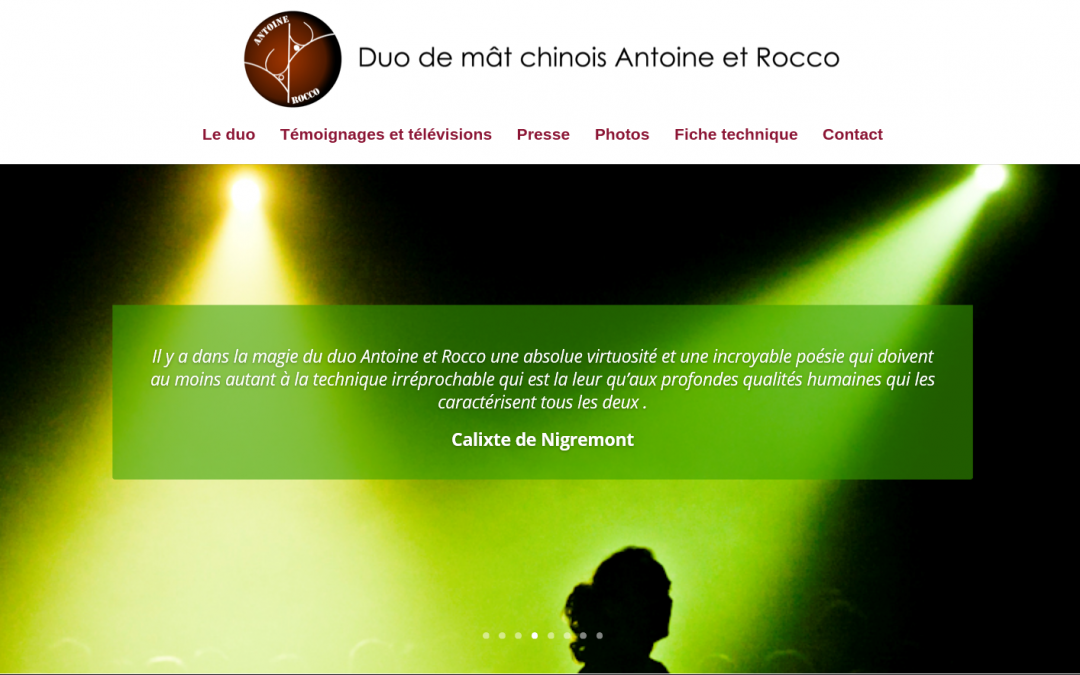 Website Antoine et Rocco